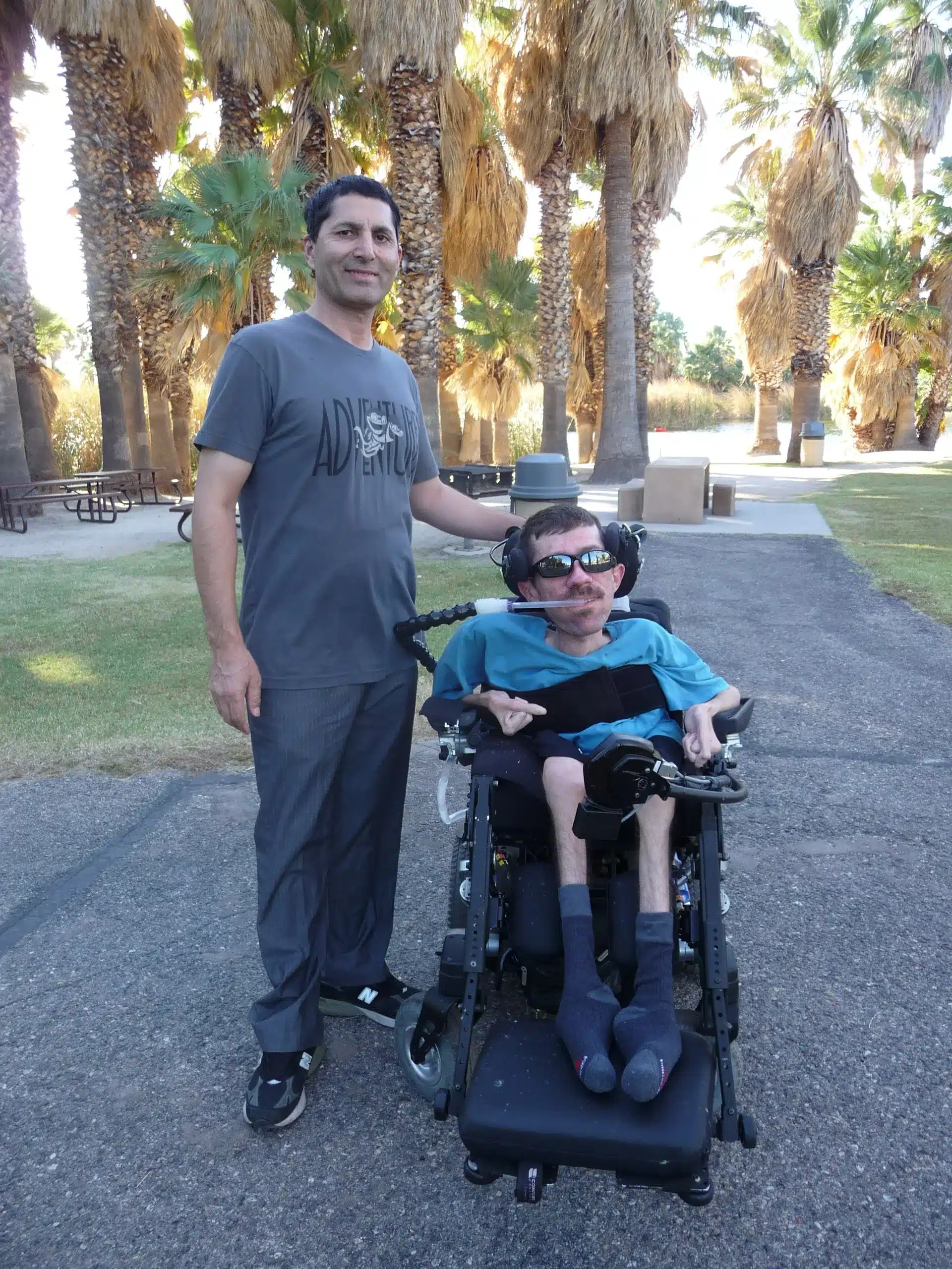 My dear friend and client, Julian and his caretaker